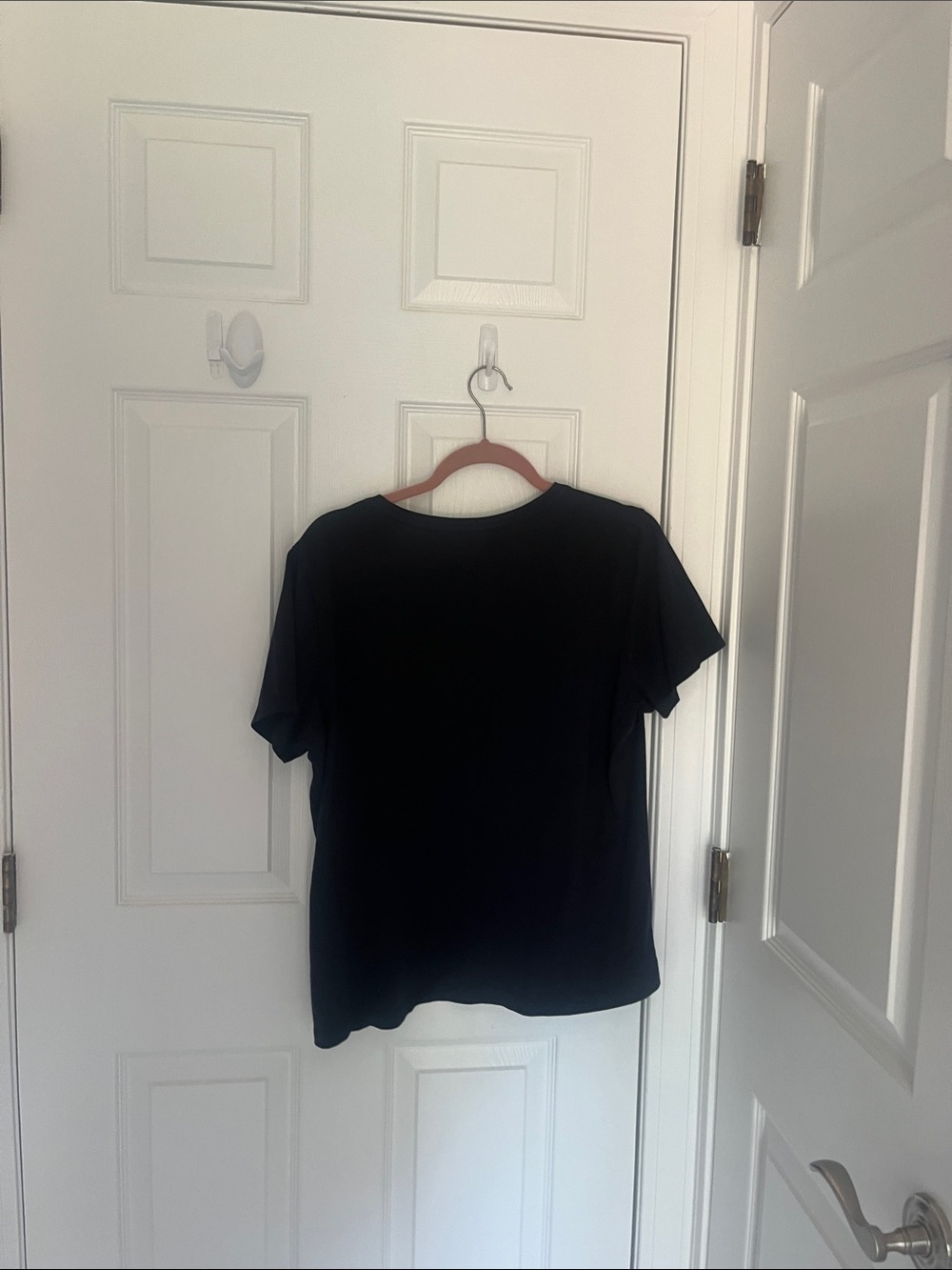 Lands' End V-Neck Tee (2 pack) — Rust Orange and Black - Picture 5 of 6
